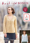 Hayfield 8234 Ladies Sweater in Bonus Aran Tweed & Bonus Aran (PDF) Knit in a Box 