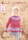 Hayfield 8296 Ladies Yoke Sweater in Hayfield Bonus Chunky (PDF) Knit in a Box 