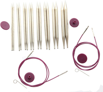 Nova: KnitPro Interchangeable CIRCULAR Needle DELUXE SET Knit in a Box