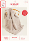 Sirdar 10118 Blanket in Sirdar Alpine Knitting (PDF) Knit in a Box 