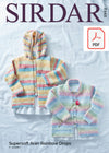 Sirdar 2502 Childrens Jacket in Supersoft Aran Rainbow Drops (PDF) Knit in a Box 