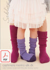 Sirdar Sublime 6042 Jolly Hockey Socks in Baby Cashmere Merino Silk DK (PDF) Knit in a Box 