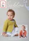 Sirdar Sublime 6135 Baby's Cardigans in Baby Cashmere Merino Silk DK (PDF) Knit in a Box 