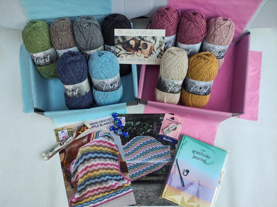 2024 Special Edition Blanket Knitting/Crochet Box! Knit in a Box