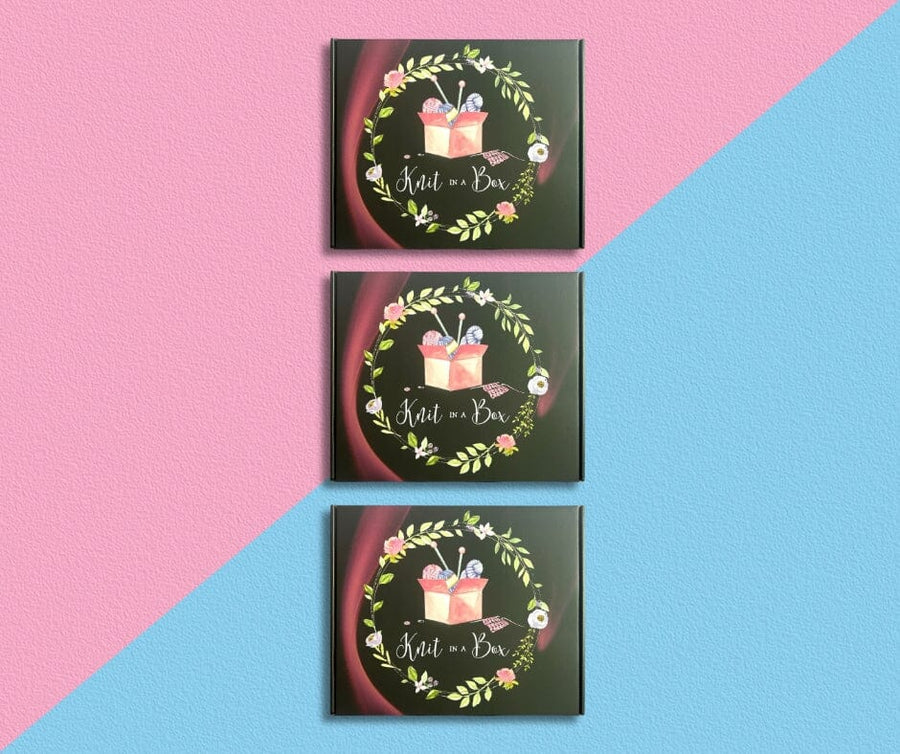 3 Month Children Knitting Mystery Box KNIT in a BOX 