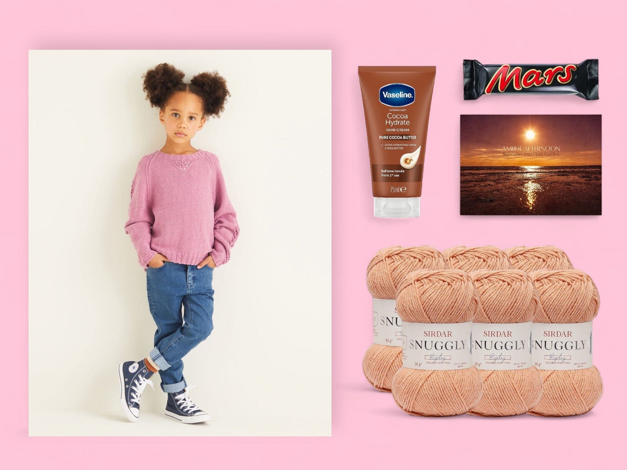 Amber Afternoon Child Girl Jumper Knit in a Box