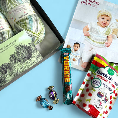 Apple Orchard Magic Baby Boy Jumper/ Tank Top Knit in a Box