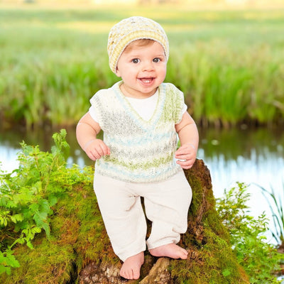 Apple Orchard Magic Baby Boy Jumper/ Tank Top Knit in a Box