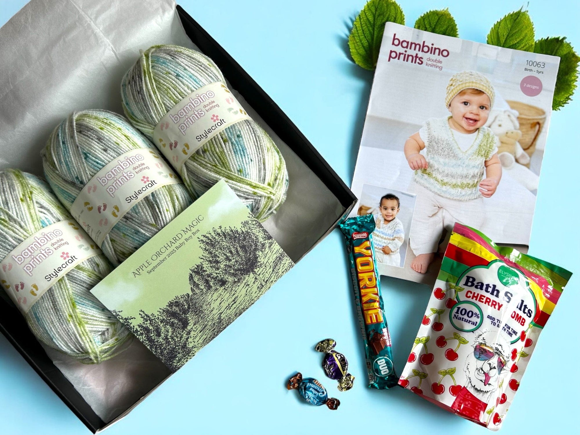 Apple Orchard Magic Baby Boy Jumper/ Tank Top Knit in a Box