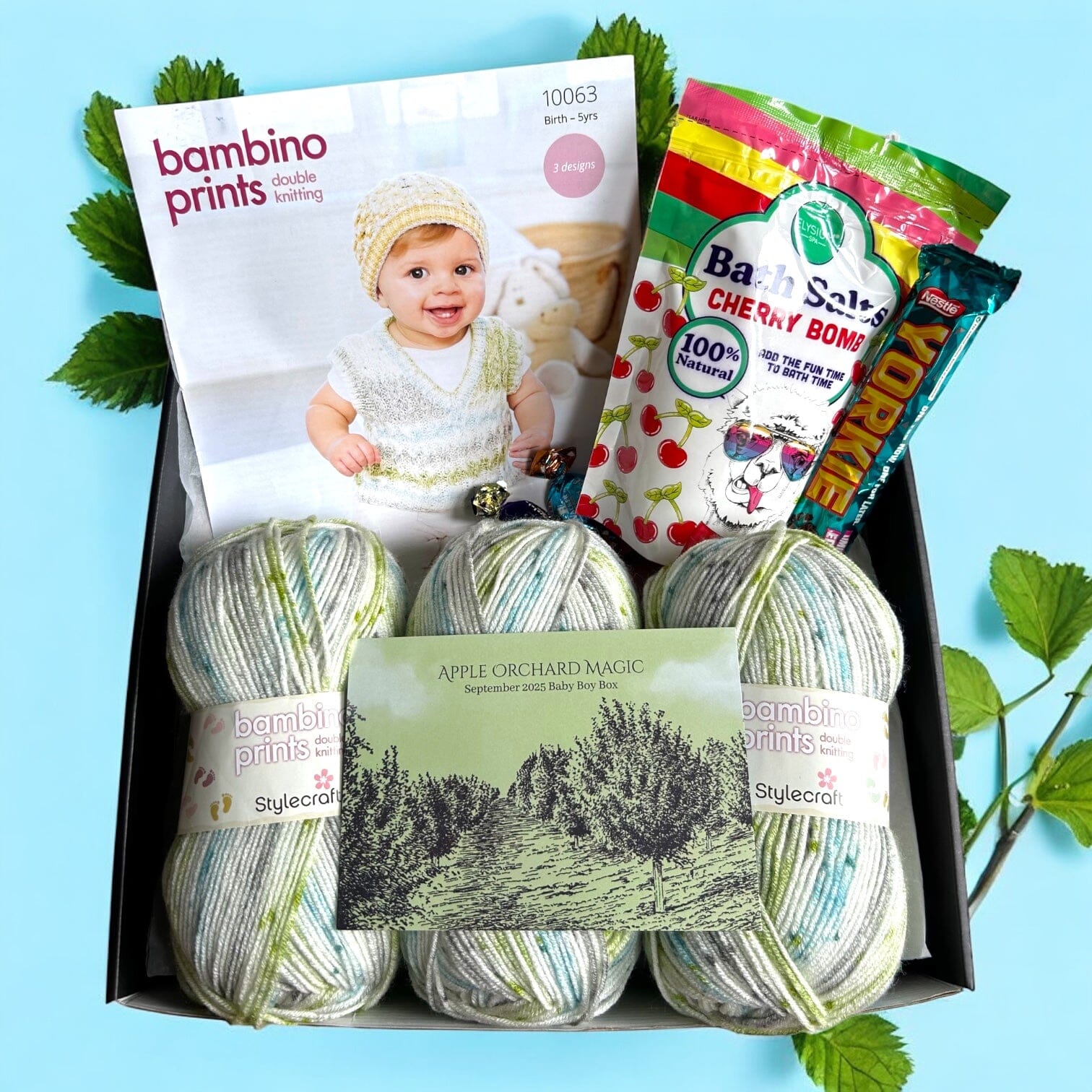 Apple Orchard Magic Baby Boy Jumper/ Tank Top Knit in a Box