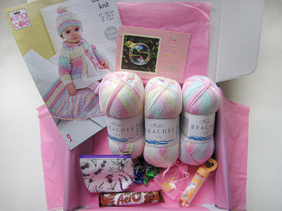 April 2024 Baby-Girl Box Knit in a Box