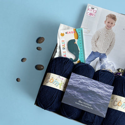 Blue Horizon Child Boy Jumper Knit in a Box