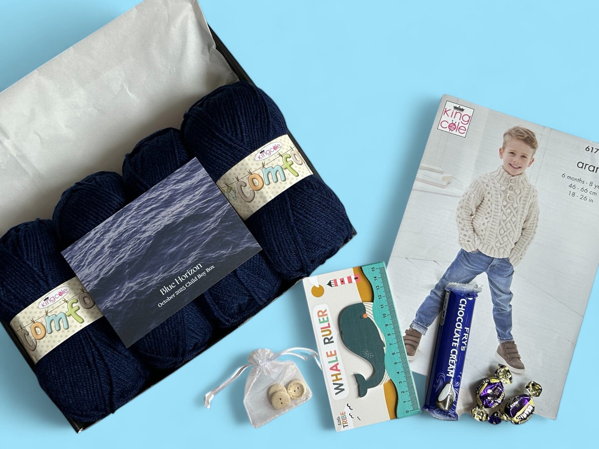 Blue Horizon Child Boy Jumper Knit in a Box