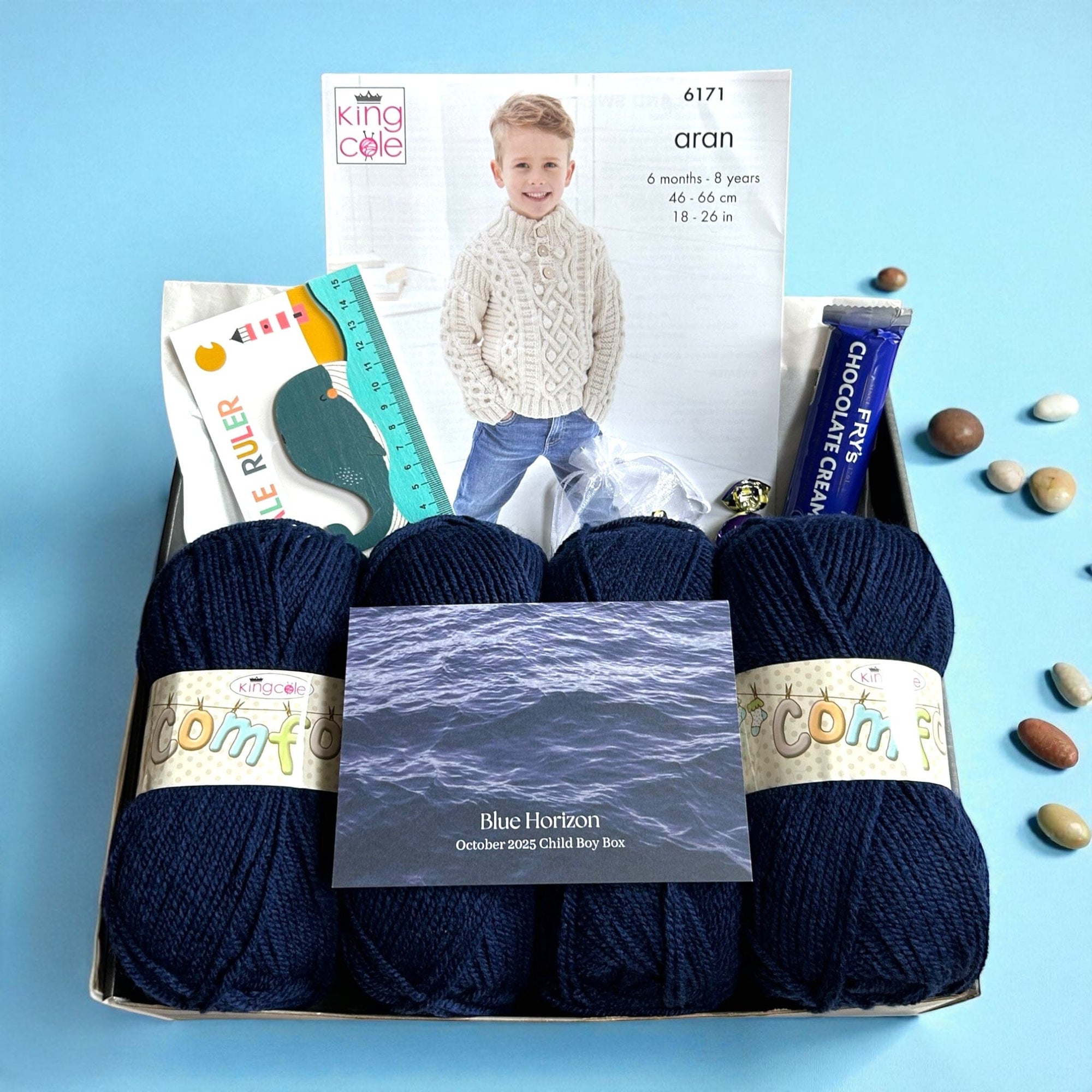 Blue Horizon Child Boy Jumper Knit in a Box