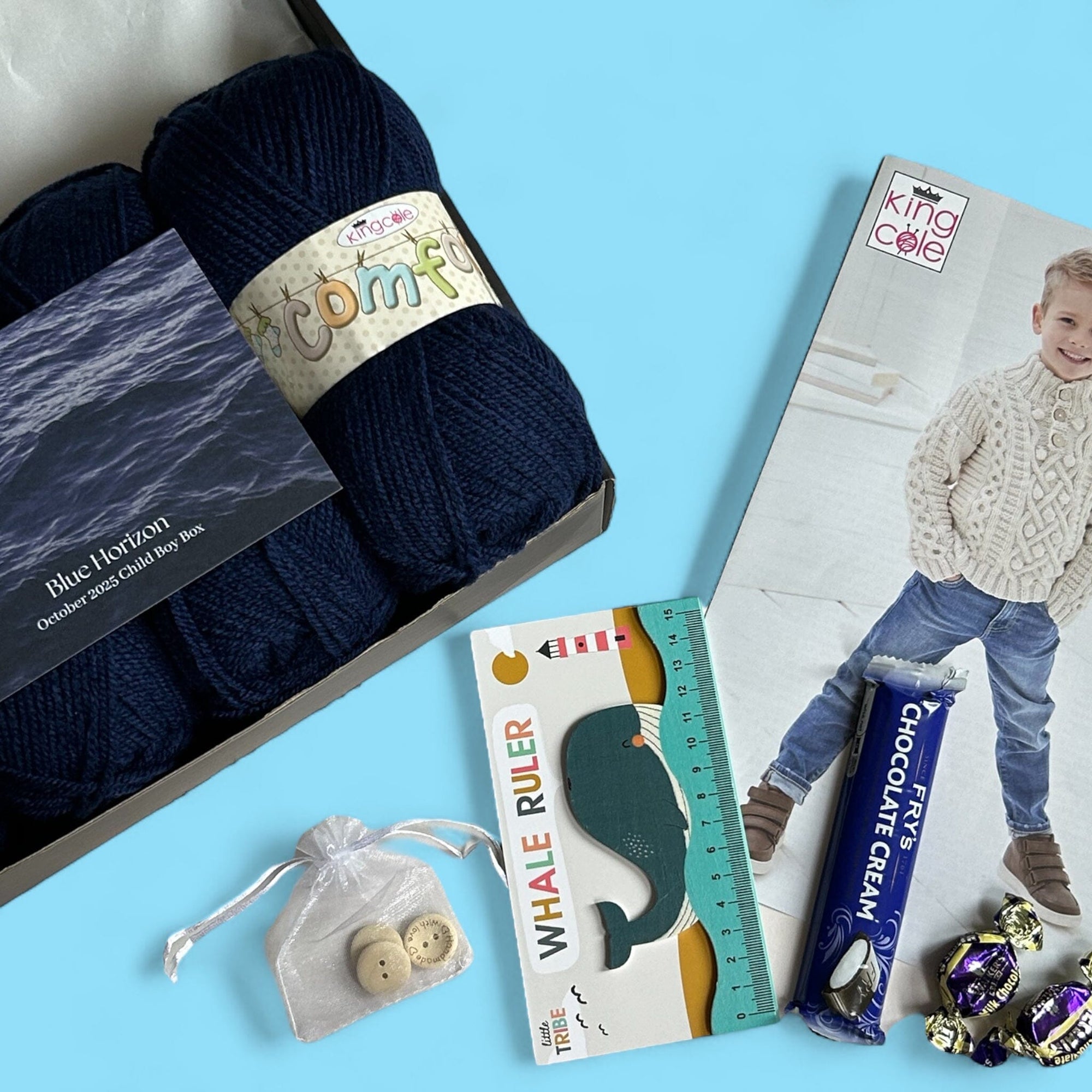 Blue Horizon Child Boy Jumper Knit in a Box