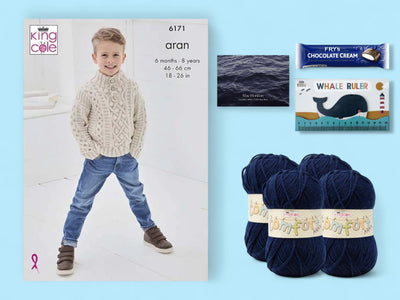 Blue Horizon Child Boy Jumper Knit in a Box