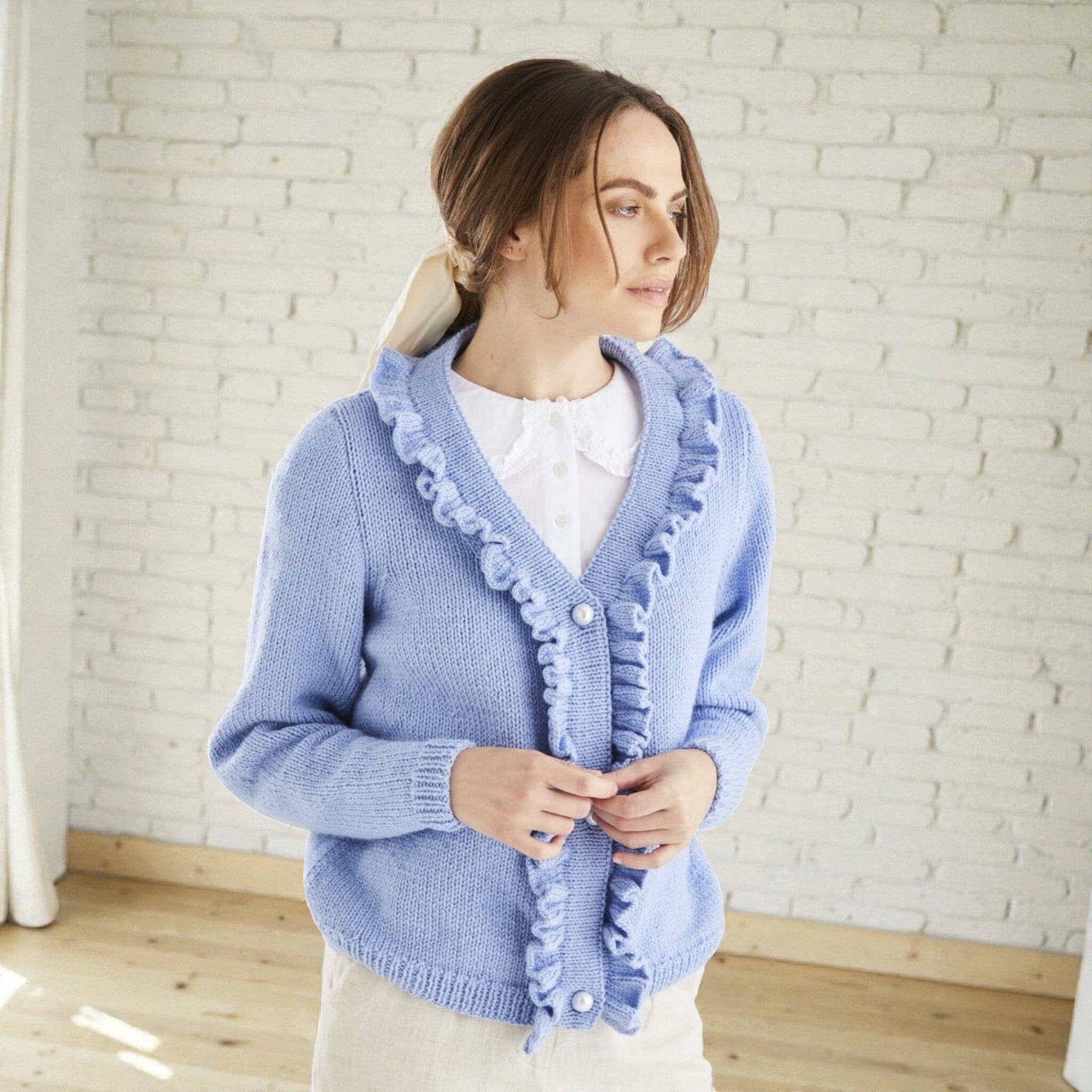 Blue Hour Ladies Cardigan/ Scarf Knit in a Box