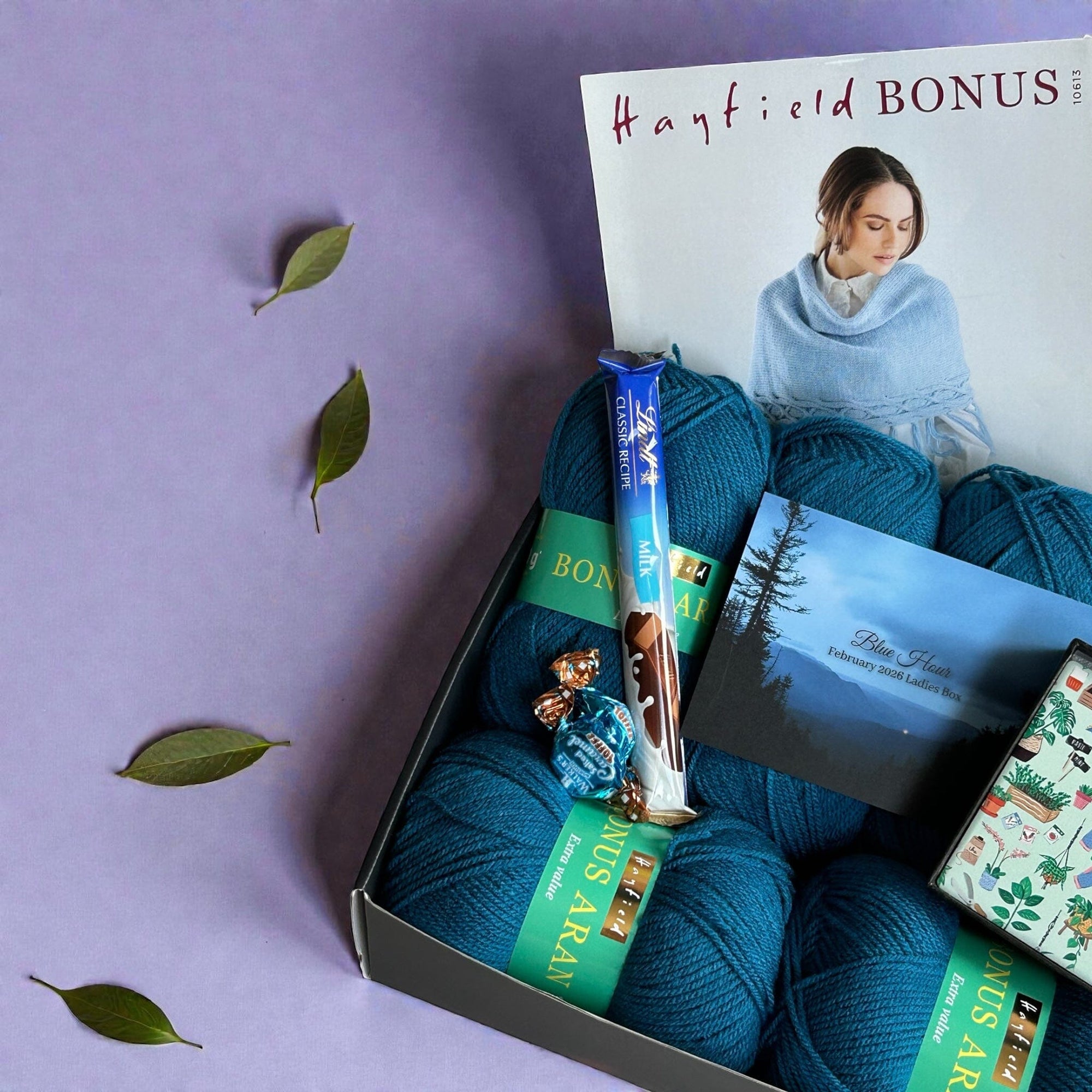 Blue Hour Ladies Cardigan/ Scarf Knit in a Box