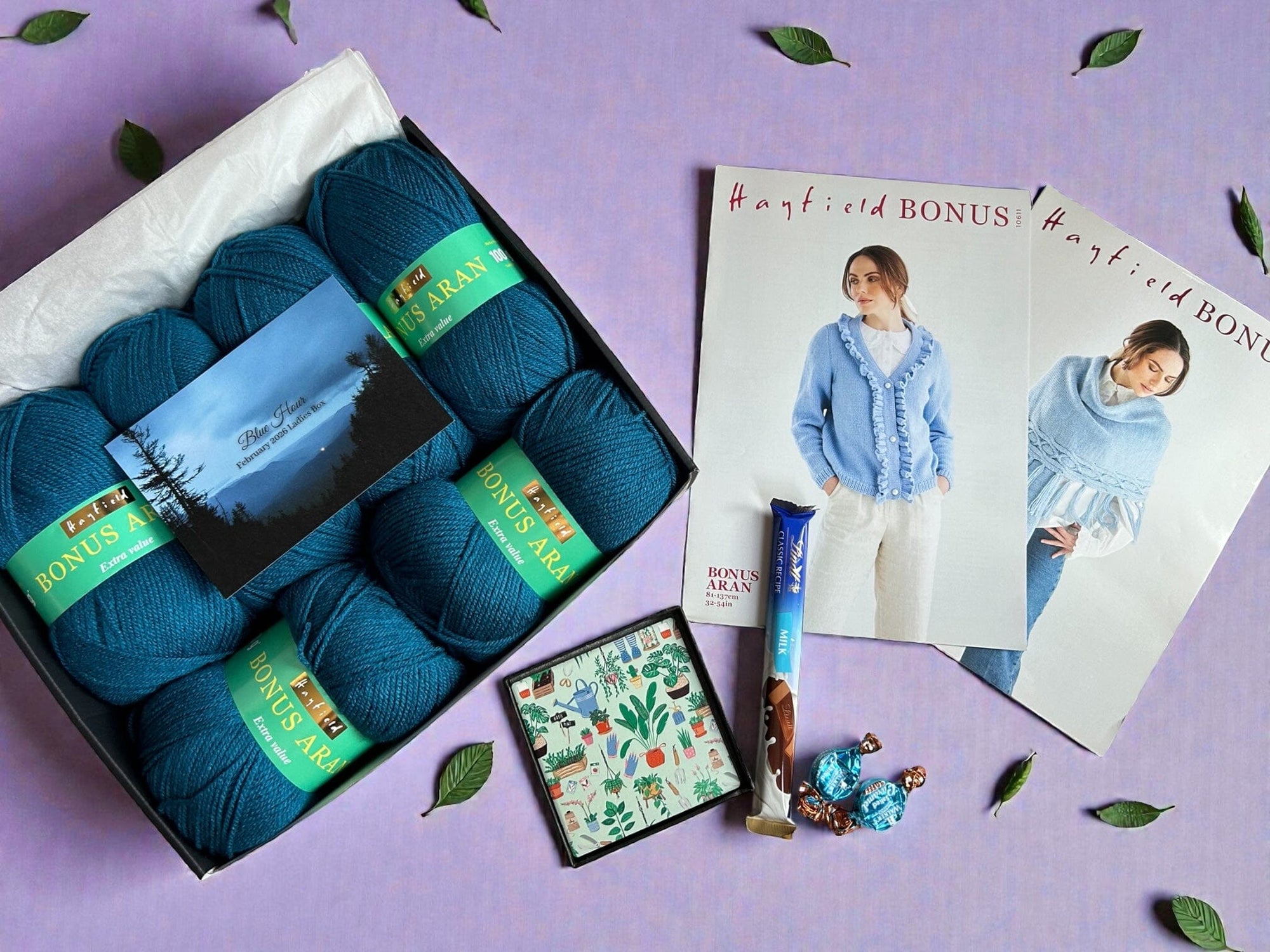 Blue Hour Ladies Cardigan/ Scarf Knit in a Box