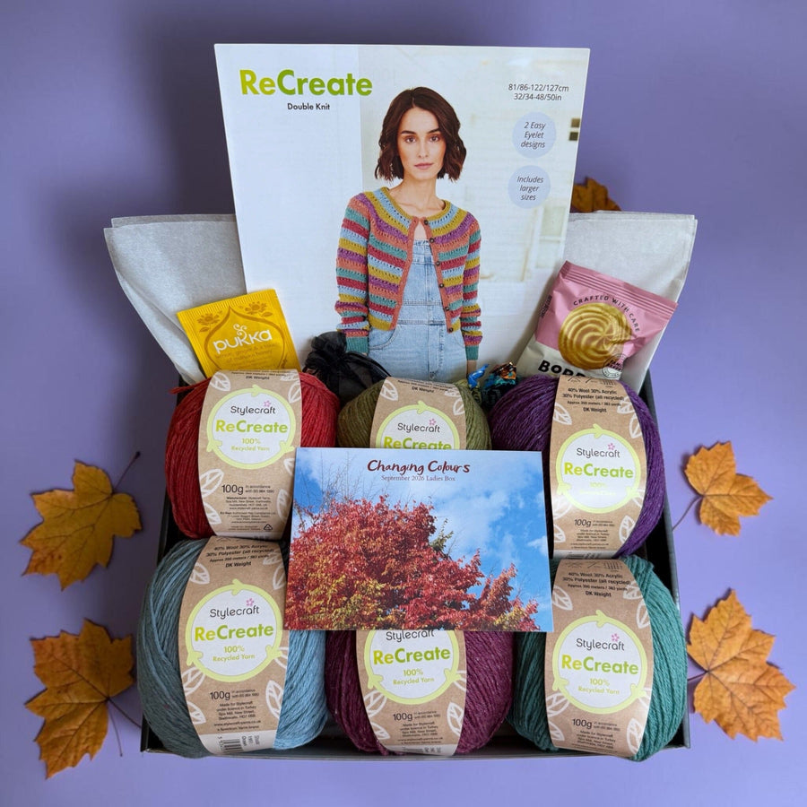 Changing Colours Ladies Cardigan Knit in a Box 
