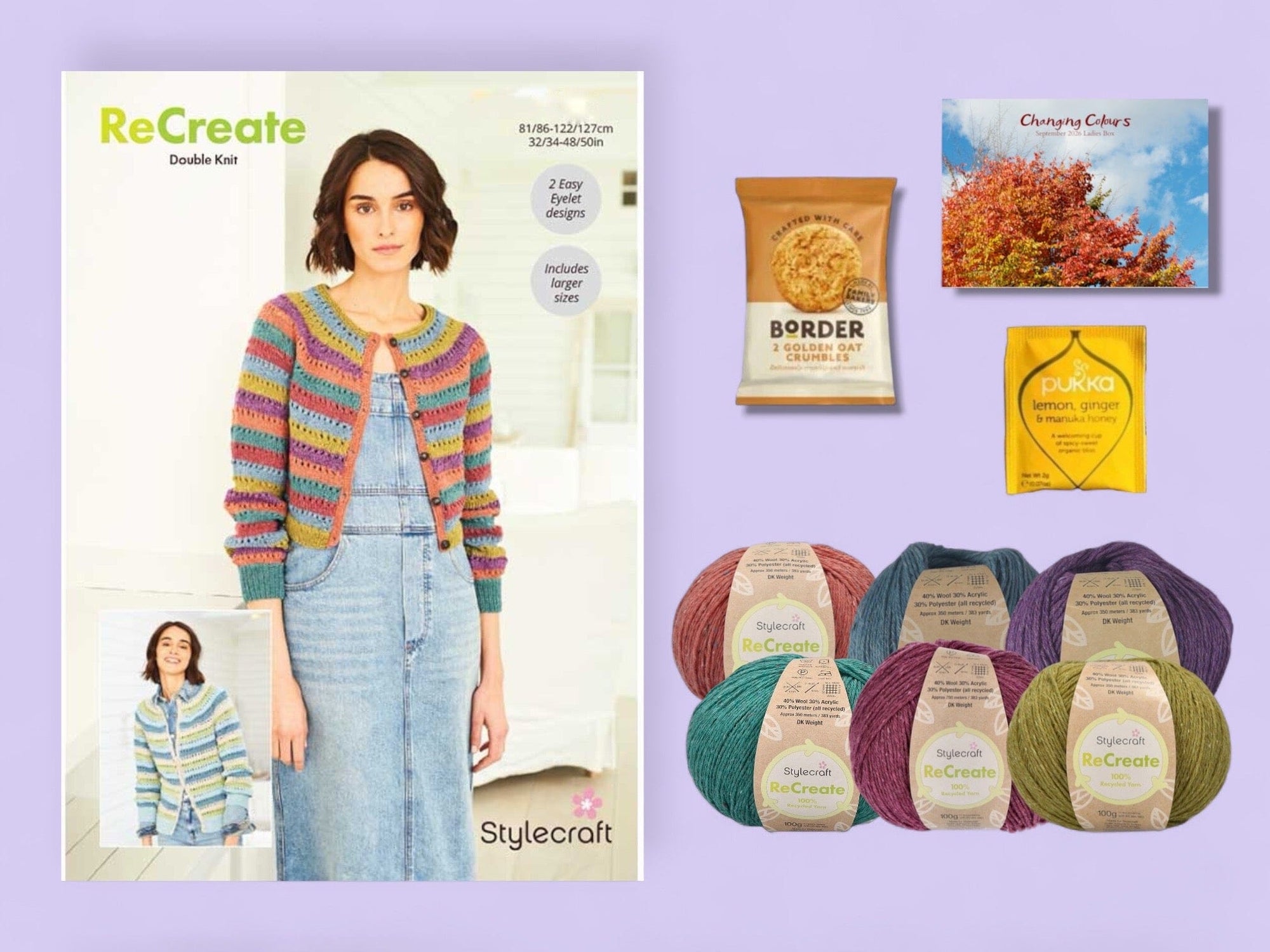Changing Colours Ladies Cardigan Knit in a Box