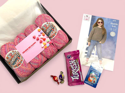 Colour Me Happy Child Girl Jumper Knit in a Box