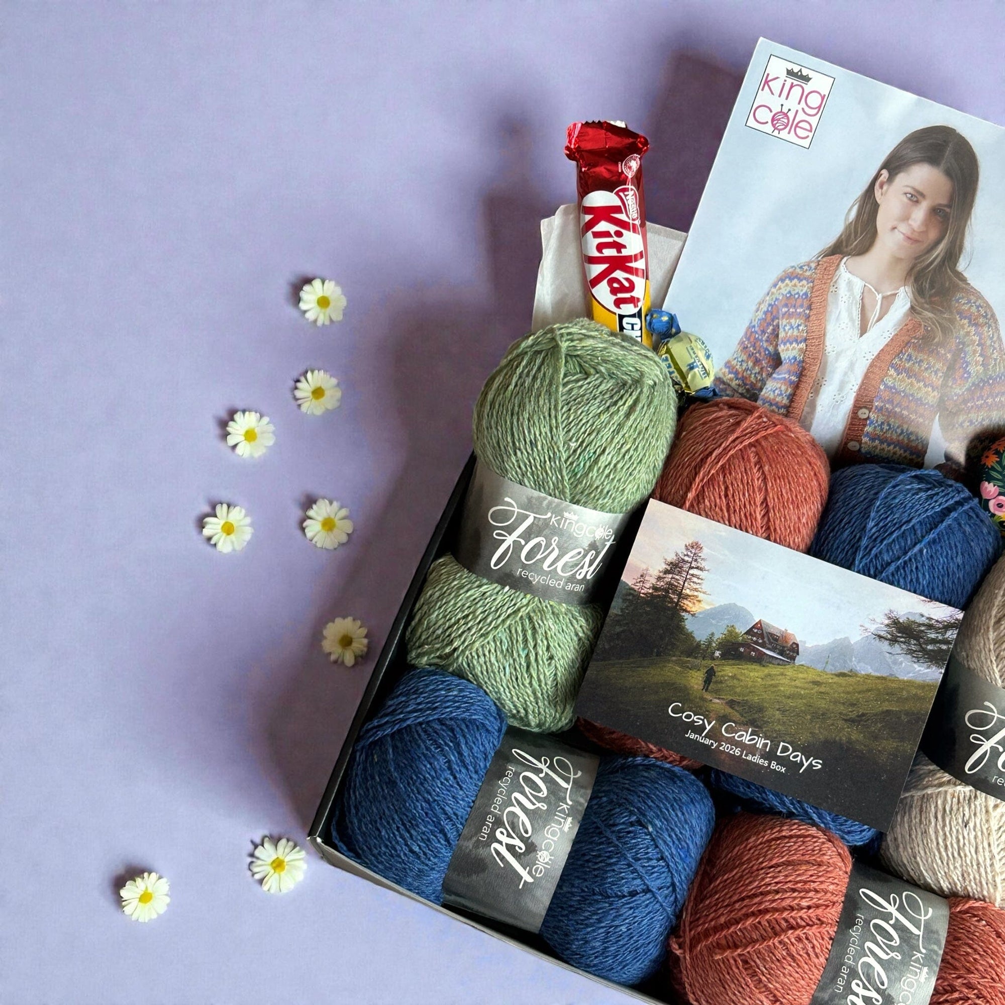 Cosy Cabin Days Ladies Cardigan/ Tank Top Knit in a Box