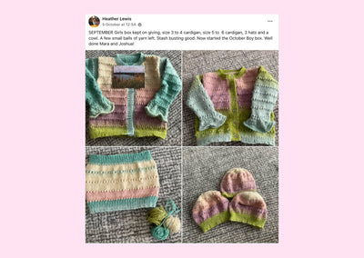End of Summer Child Girl Cardigan/ Waistcoat Knit in a Box