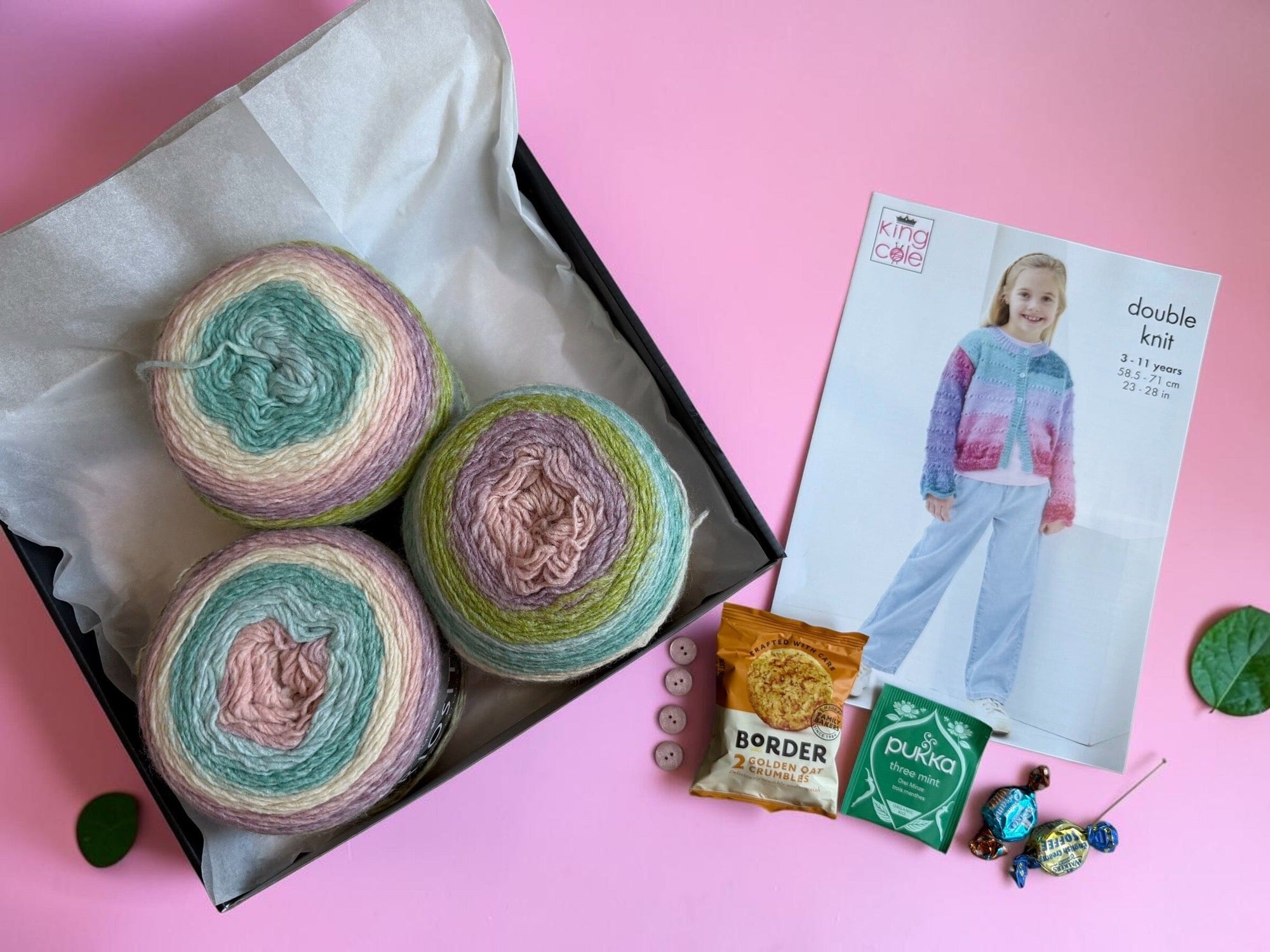 End of Summer Child Girl Cardigan/ Waistcoat Knit in a Box
