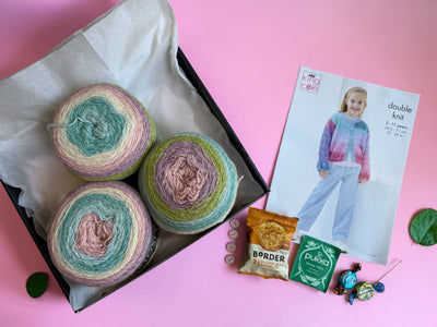 End of Summer Child Girl Cardigan/ Waistcoat Knit in a Box