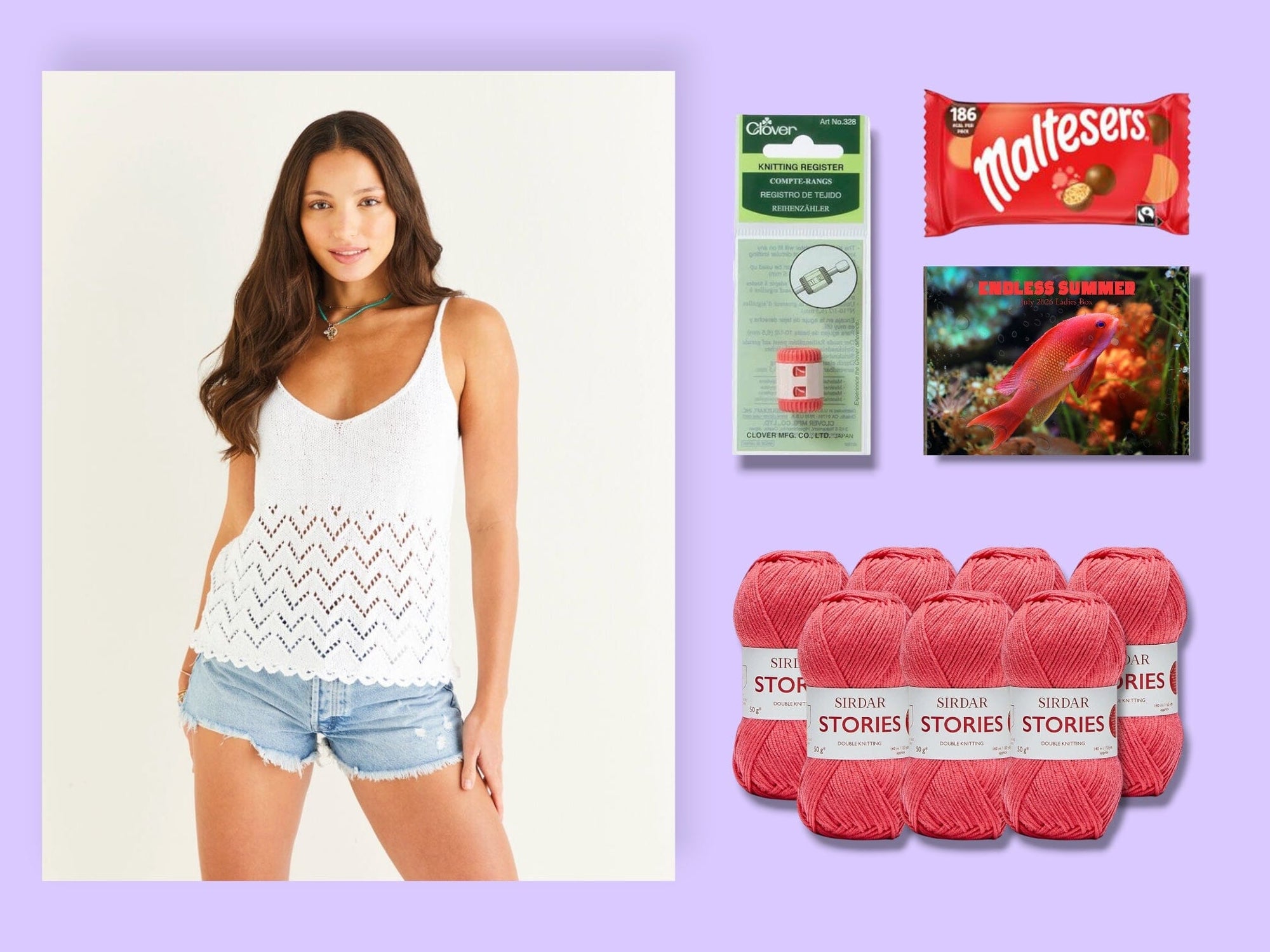 Endless Summer Ladies Top/ Bag Knit in a Box