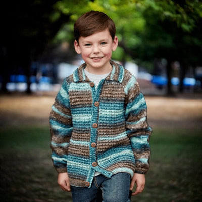 February Child Boy Mystery Knitting Box Knit in a Box