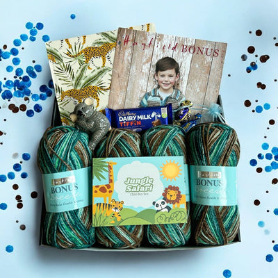 February Child Boy Mystery Knitting Box Knit in a Box