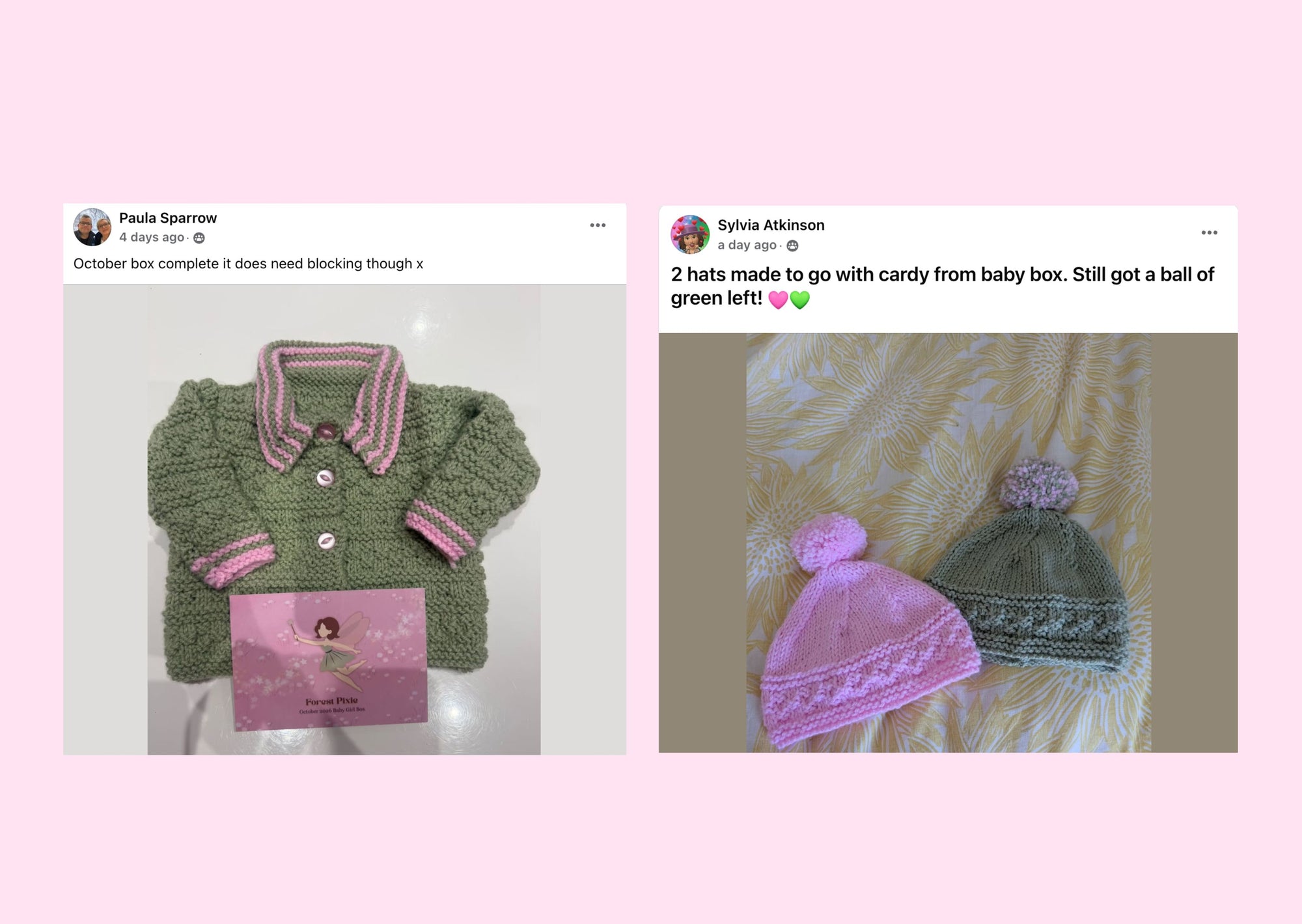 Forest Pixie Baby Girl Jacket, Top/ Blanket Knit in a Box
