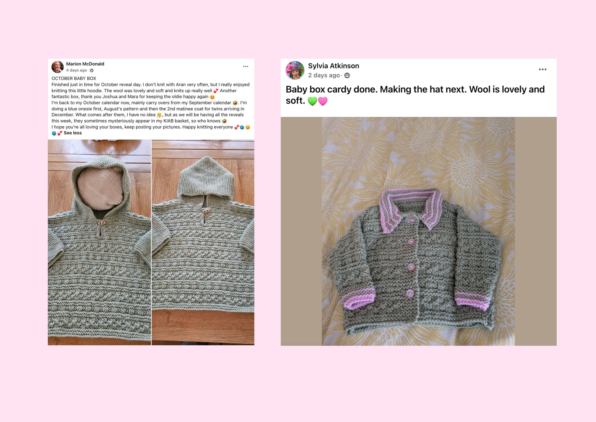 Forest Pixie Baby Girl Jacket, Top/ Blanket Knit in a Box
