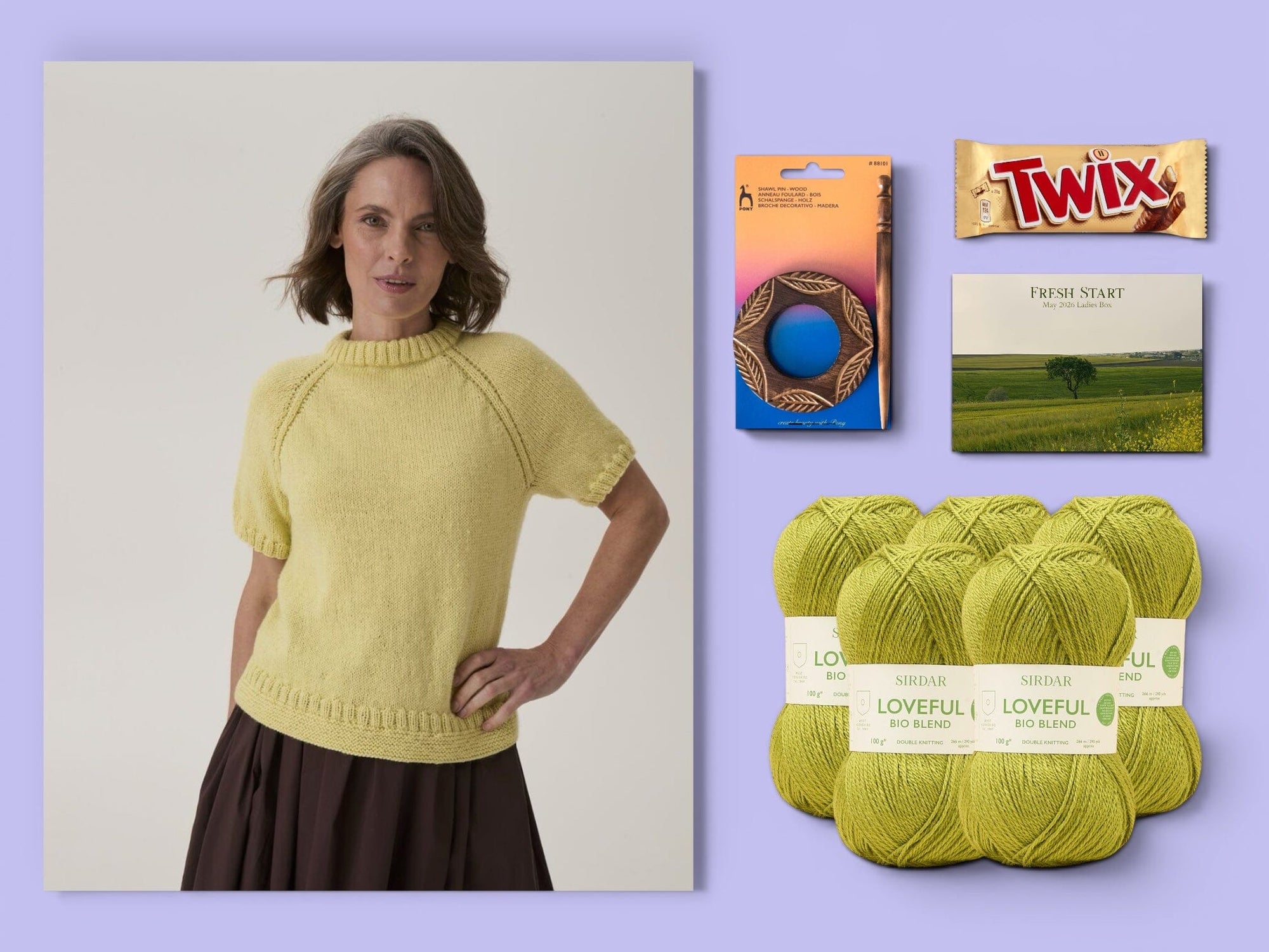 Fresh Start Ladies Jumper/ Shawl Knit in a Box