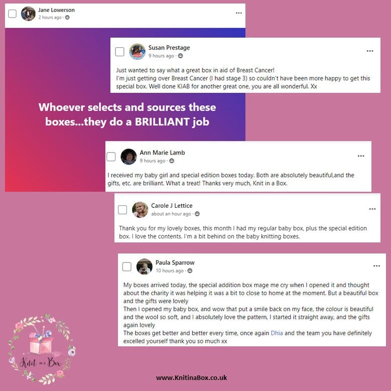 'Future Dreams' Special Edition Knitting/Crochet Box 🌹💖 Knit in a Box