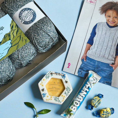 Going on a Trip Child Boy Slipover/ Jumper Knit in a Box