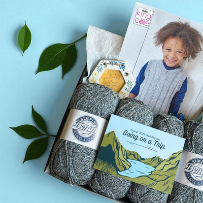 Going on a Trip Child Boy Slipover/ Jumper Knit in a Box