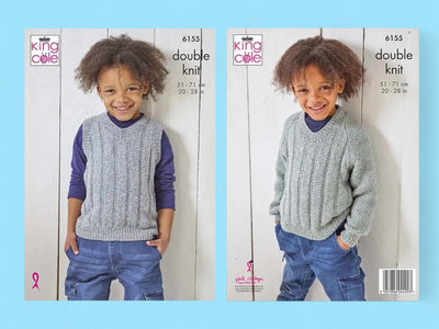 Going on a Trip Child Boy Slipover/ Jumper Knit in a Box