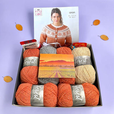 Harvest Hues Ladies Cardigan Knit in a Box