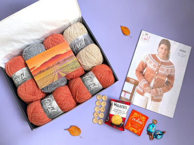 Harvest Hues Ladies Cardigan Knit in a Box