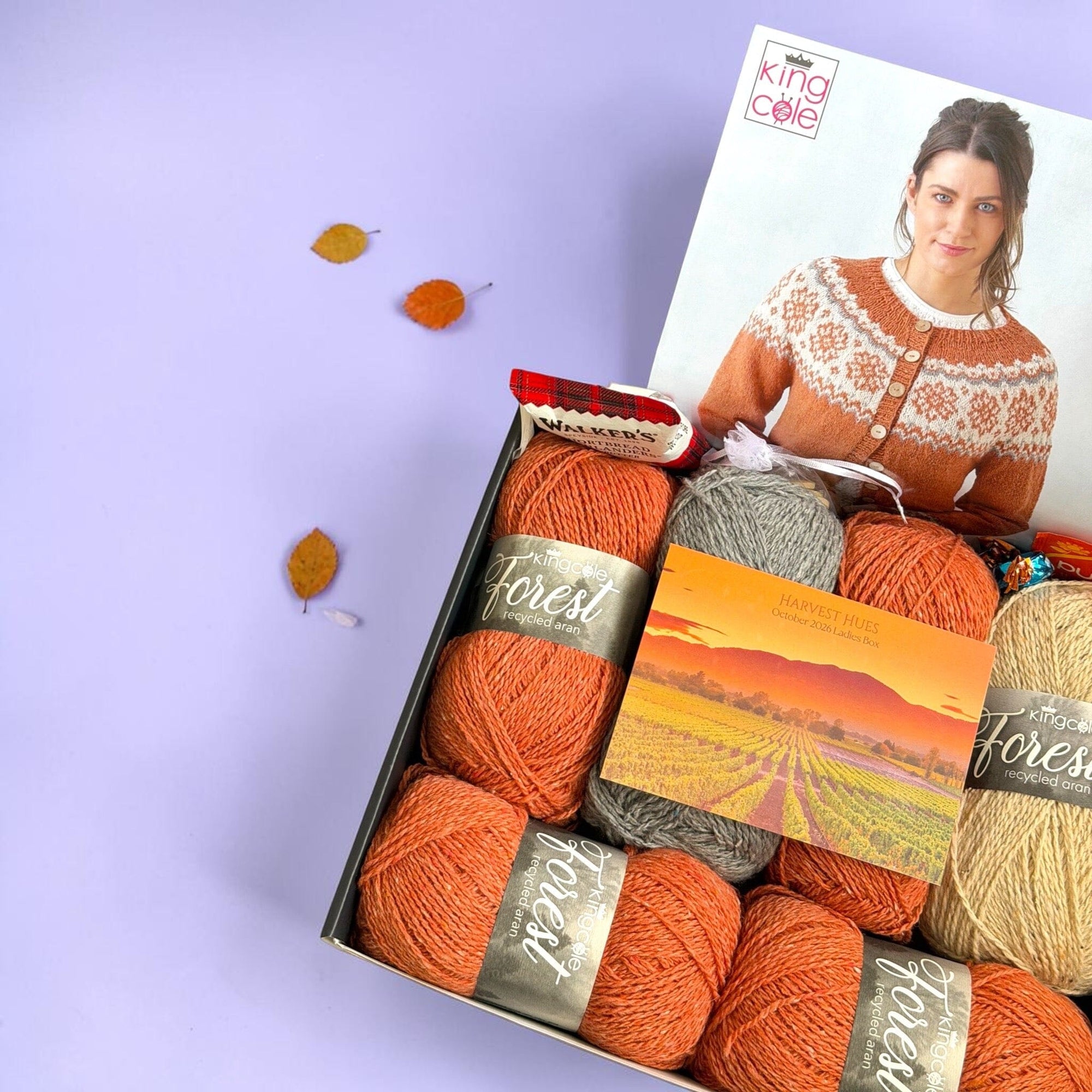 Harvest Hues Ladies Cardigan Knit in a Box