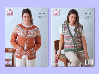 Harvest Hues Ladies Cardigan Knit in a Box