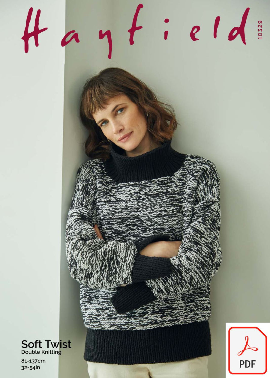 Hayfield 10329 Soft Twist DK (PDF) Knit in a Box 