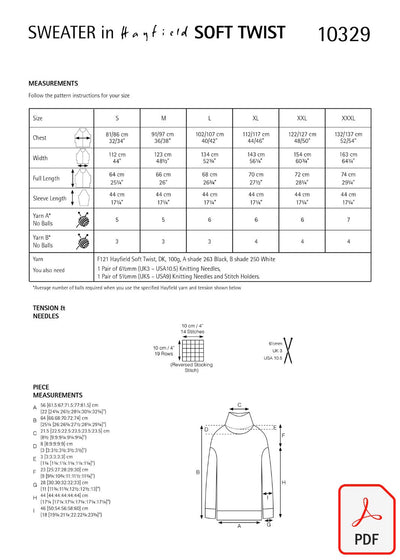 Hayfield 10329 Soft Twist DK (PDF) Knit in a Box