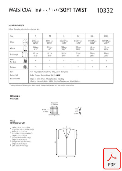Hayfield 10332 Soft Twist DK (PDF) Knit in a Box