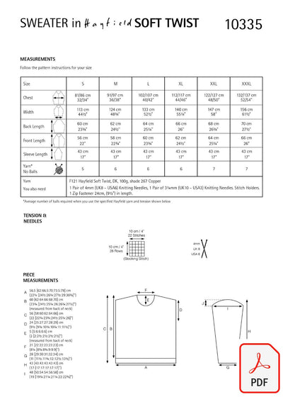 Hayfield 10335 Soft Twist DK (PDF) Knit in a Box