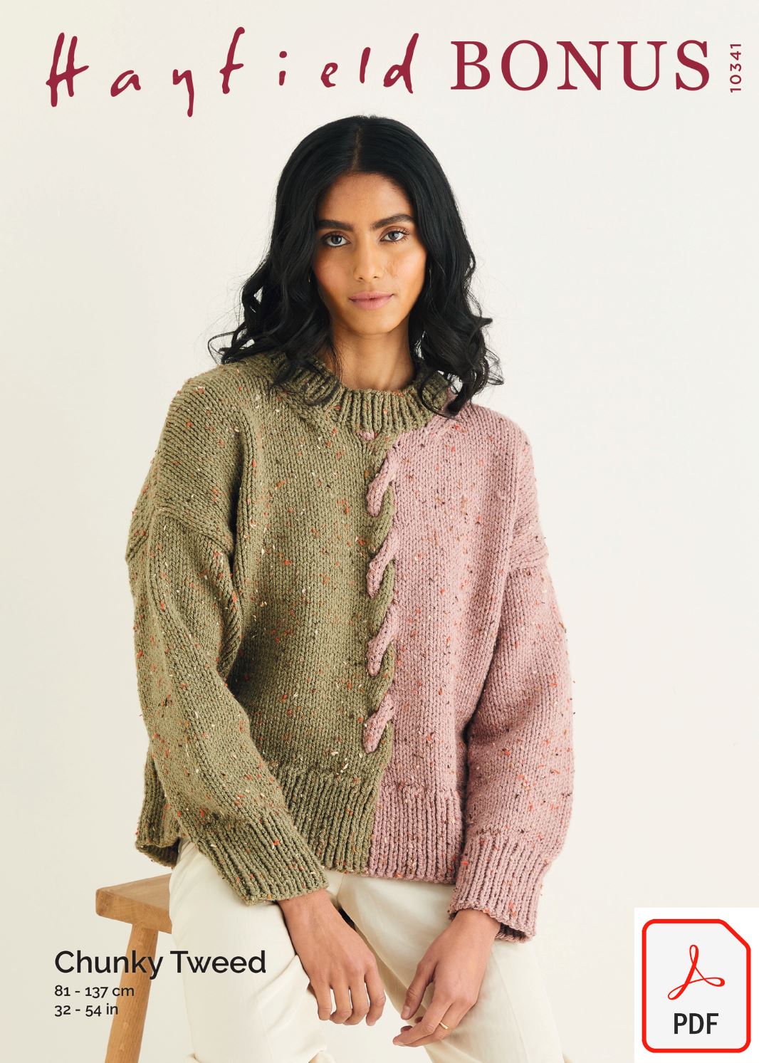 Hayfield 10341 Bonus Chunky Tweed (PDF) Knit in a Box