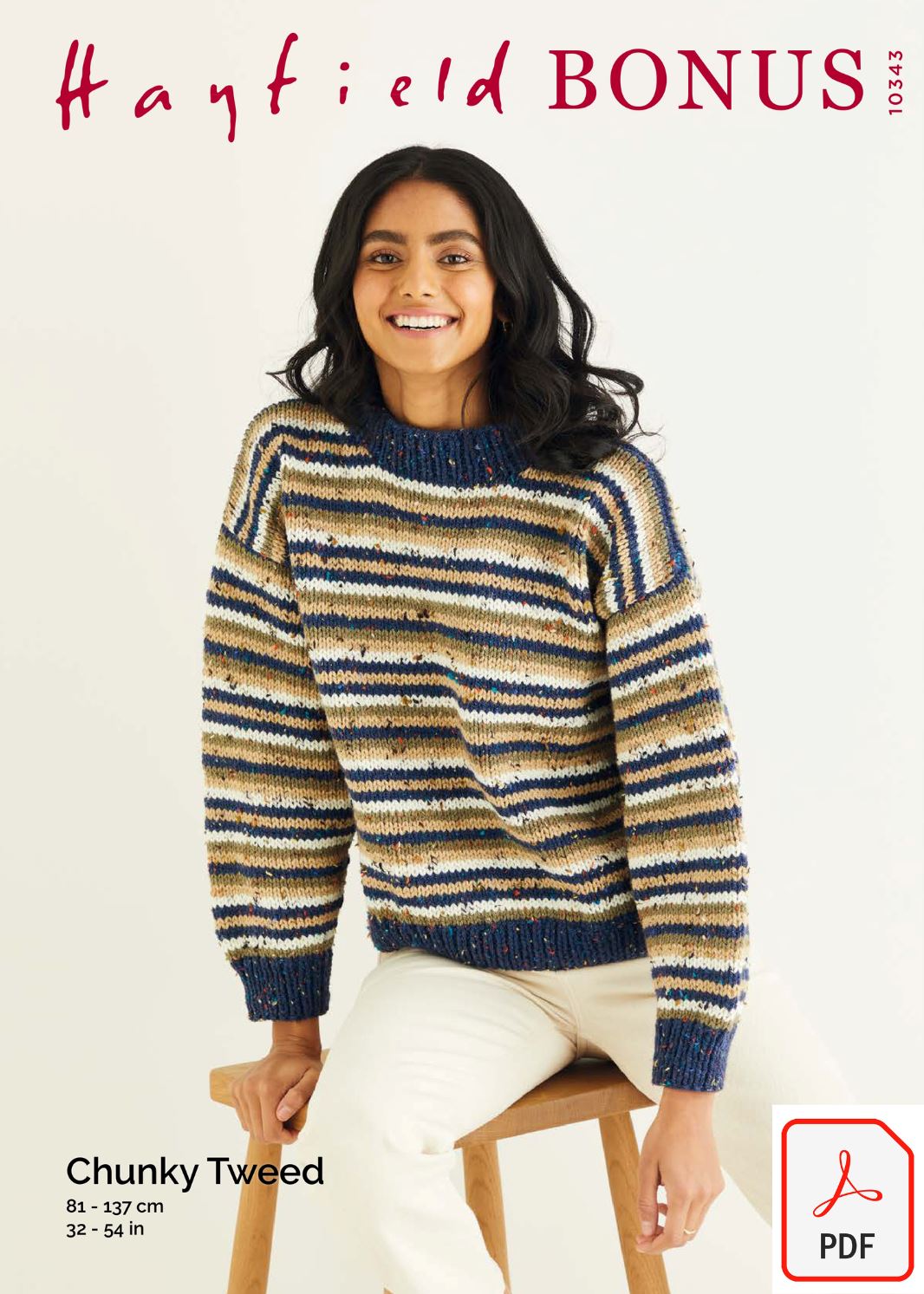 Hayfield 10343 Bonus Chunky Tweed (PDF) Knit in a Box
